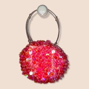Pink Sequined Ball Purse